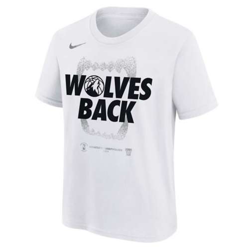 nike run Kids' Minnesota Timberwolves 2024 Playoffs Mantra T-Shirt