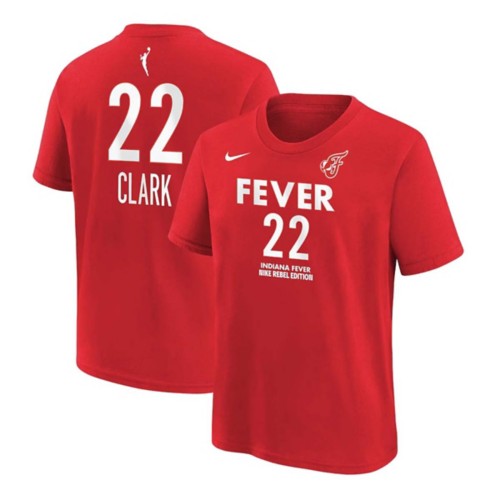 Nike Kids' Indiana Fever Caitlin Clark #22 Rebel Edition Name & Number T-Shirt