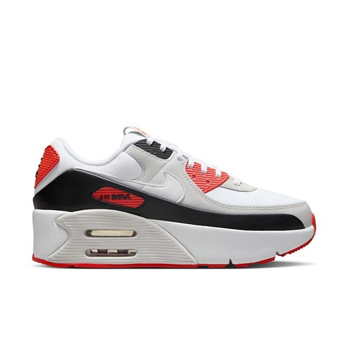 国内配送 NIKE W AIR MAX 90 LV8 SAIL/MULTI-COLOR-SIREN RED Women's Nike Air Max 90 LV8 Sail/Multi-Color-Siren Red