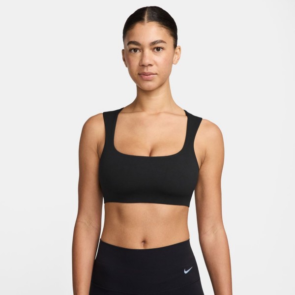 Women's Nike Zenvy Sports Bra Large Black/Cool Grey