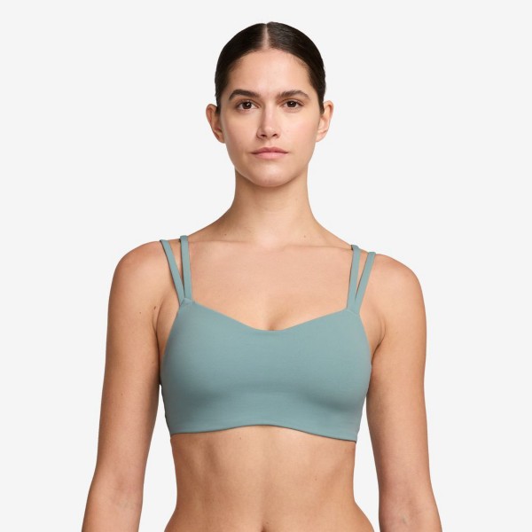 Women's Nike Zenvy Strappy Sports Bra Medium Cannon/White
