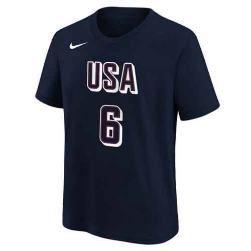 Nike Kids USA Basketball LeBron James 6 Name Number T Shirt