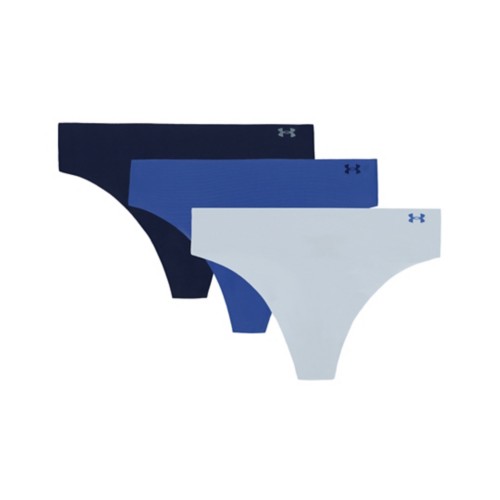 Women's Under Armour Pure Stretch No Show 3 Pack Thong