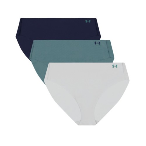 Women's Under Armour Pure Stretch No Show 3 Pack Bikini Underwear