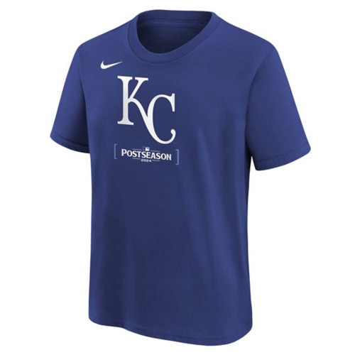 Nike Kids Kansas City Royals 2024 Postseason Participant T Shirt XLarge Blue