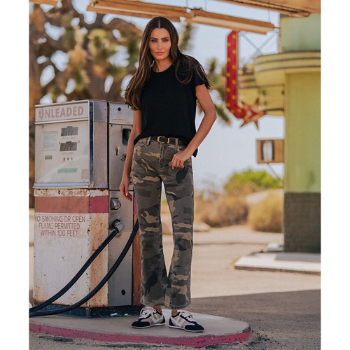 Women's KUT from the Kloth Kelsey Camo Flare Jeans - Primary Image
