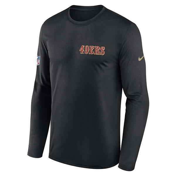 San Francisco 49ers Nike Rivalries Logo Crewneck 2XLarge Black