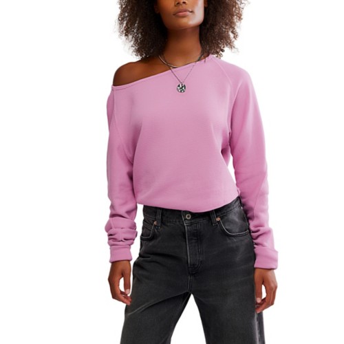 Women's Free People We The Free Jess Long Sleeve Boat Neck T-Shirt