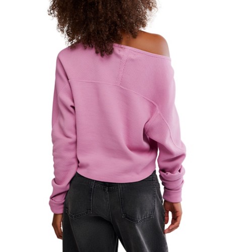 Women's Free People We The Free Jess Long Sleeve Boat Neck T-Shirt