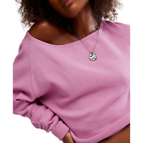Women's Free People We The Free Jess Long Sleeve Boat Neck T-Shirt