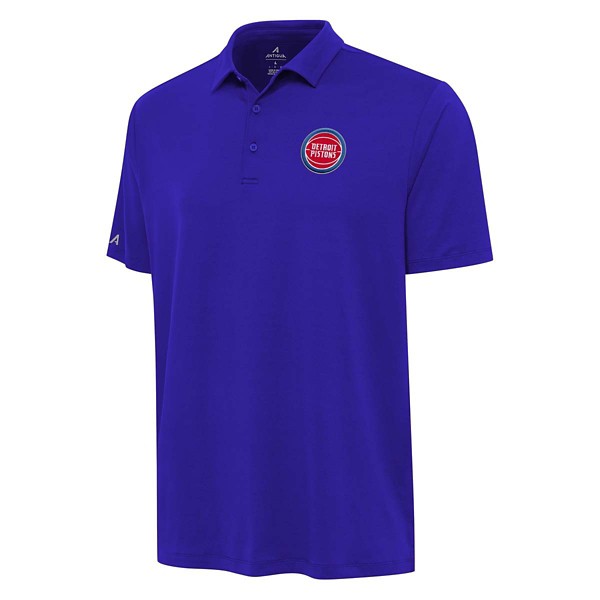Detroit Pistons Reprocess Antigua Polo Large Dark Royal