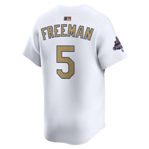 Nike Los Angeles Dodgers Freddie Freeman #5 Gold Collection Limited Jersey