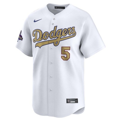Nike Los Angeles Dodgers Freddie Freeman #5 Gold Collection Limited Jersey