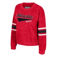 Chicka-D Women's Nebraska Cornhuskers Heavy Script Crew