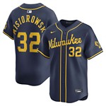 Nike Milwaukee Brewers Jacob Misiorowski #32 Alternate Limited Jersey - Thumbnail 1 of 3