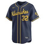 Nike Milwaukee Brewers Jacob Misiorowski #32 Alternate Limited Jersey - Thumbnail 3 of 3
