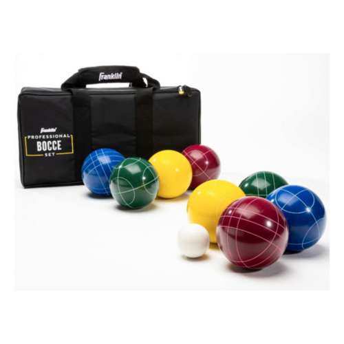 Lightweight Kids Bocce Ball Set Hard Plastic Case W/ Handle, 8 Balls, 2  Pallinos