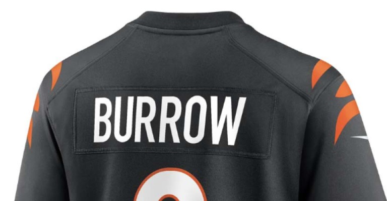 burrow back jersey