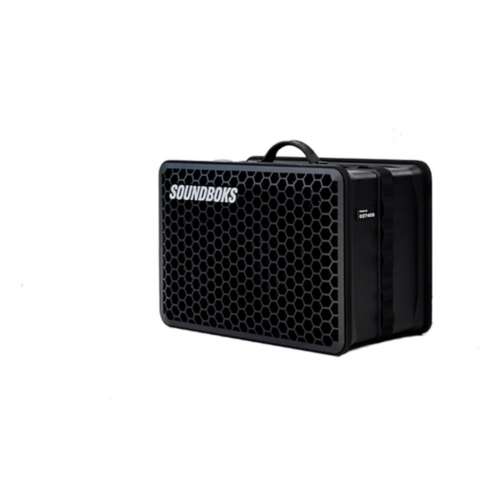 SOUNDBOKS Go – Portable Bluetooth Speaker – Compact Performance Speaker for  On The Go – Splashproof and Shockproof - 40 Hour Runtime – 121dB (Black)​