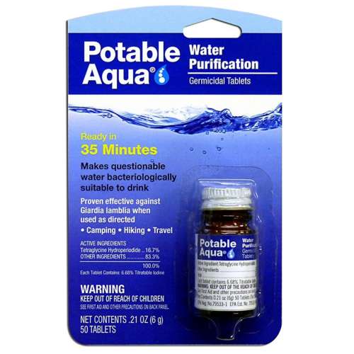 Portable Aqua Water Purification Treatment Tablets