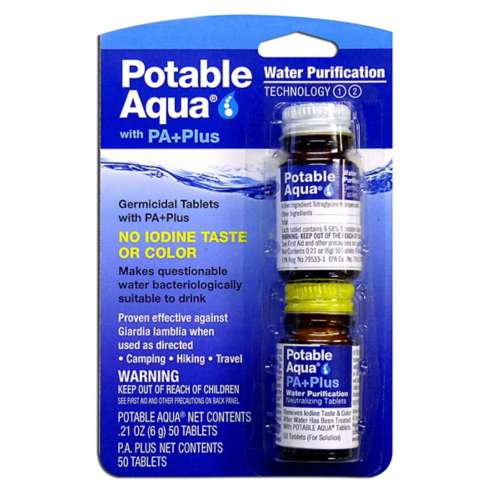 Potable Aqua with PA+ Drinking Water Germicidal Tablets