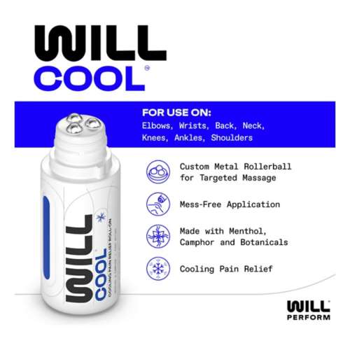 WILL Cool Menthol & Camphor Cooling Pain Relief Roll-On
