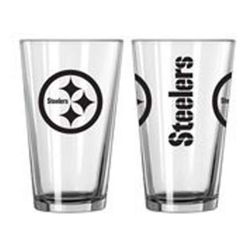 Logo Brands Pittsburgh Steelers 16oz. Gameday Glass