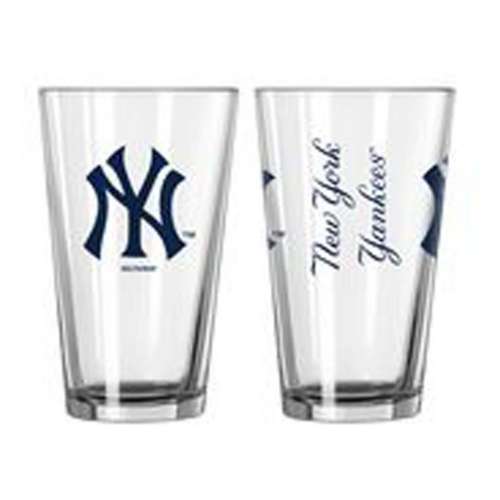 Logo Brands New York Yankees 16oz. Gameday Glass