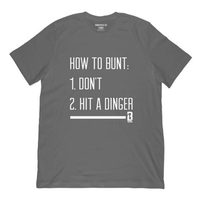 Men's Baseball Lifestyle 101 How to Bunt Baseball T-Shirt