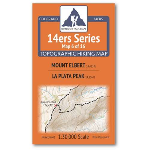 Outdoor Trail Maps Elbert | La Plata Map