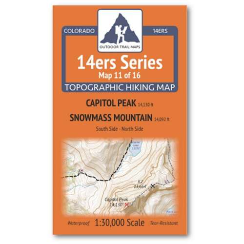 Outdoor Trail Maps Capitol, Snowmass Map | SCHEELS.com