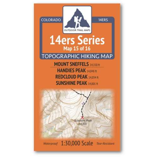 Outdoor Trail Maps Sneffels | Handies, Redcloud, Sunshine Map | SCHEELS.com