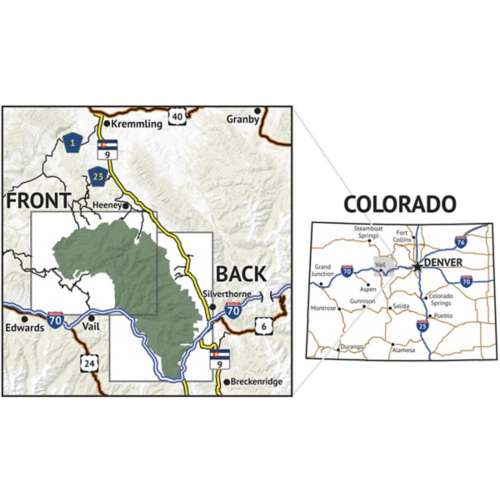 Outdoor Trail Maps Eagles Nest Wilderness Map