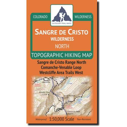 Outdoor Trail Maps Sangre de Cristo Wilderness - North Map