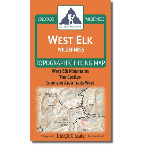 Outdoor Trail Maps West Elk Wilderness Map