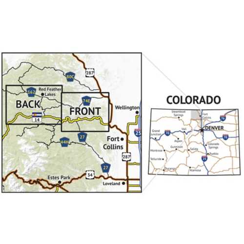 Outdoor Trail Maps Poudre Canyon Topographic Hiking Map | SCHEELS.com