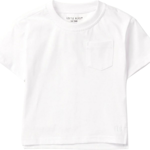 Little Bipsy Boxy Cotton T-Shirt Toddler 3/4T White, 29% Off