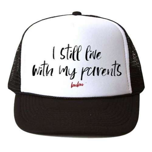 Bubu I Still Live With My Parents Wordmark hat