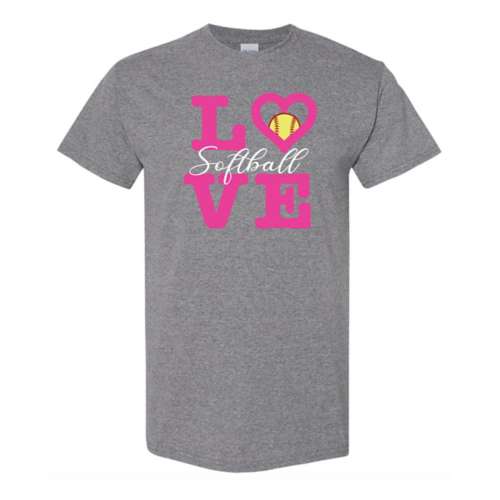 Girls' Park Bench Apparel Love Softball T-Shirt