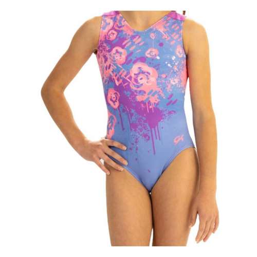 Girls' Elite Sportswear Floral Splatter Leotard