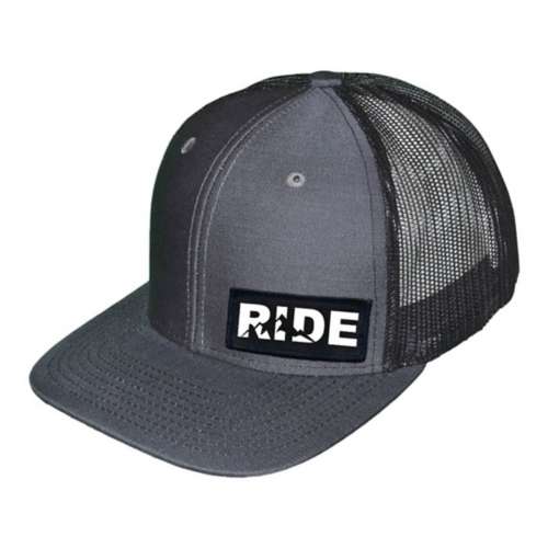 Adult Ride Brand Night Out Woven Patch Trucker Snapback Hat