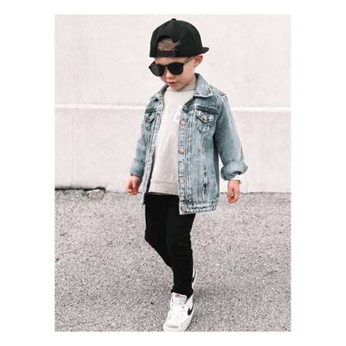 Baby Boys' Little Bipsy Classic Denim rygprint jacket