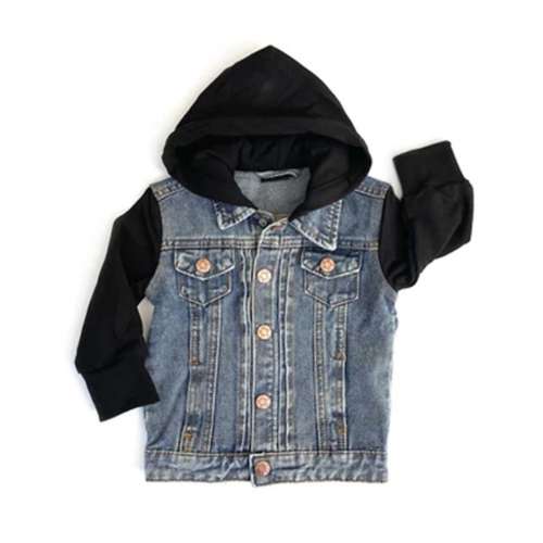 Baby Boys' Little Bipsy Classic Hooded Denim Jacket