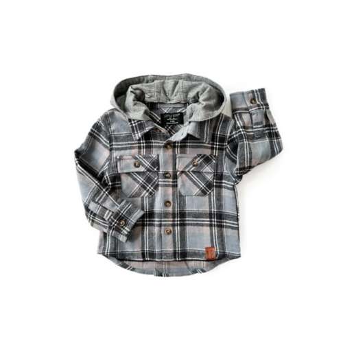 Hooded button hot sale up shirt