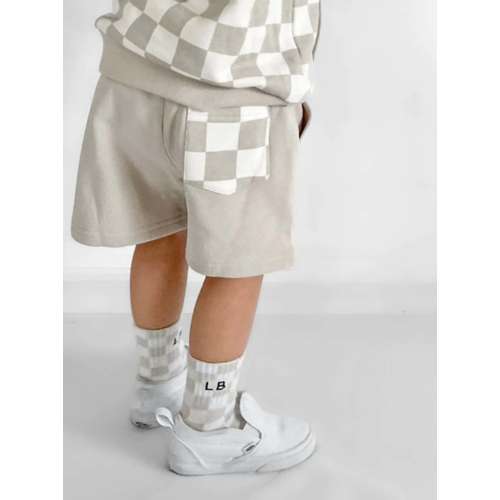 Toddler Little Bipsy Checkered Pocket Lounge Quai shorts