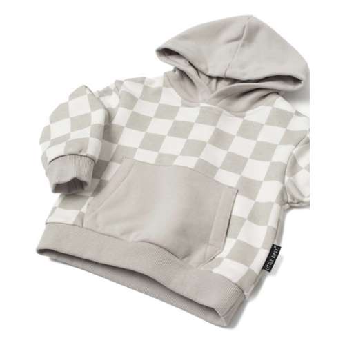 Toddler Little Bipsy Checkered blue hoodie
