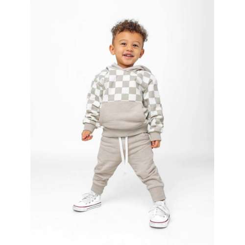 Baby Little Bipsy Checkered Mens hoodie