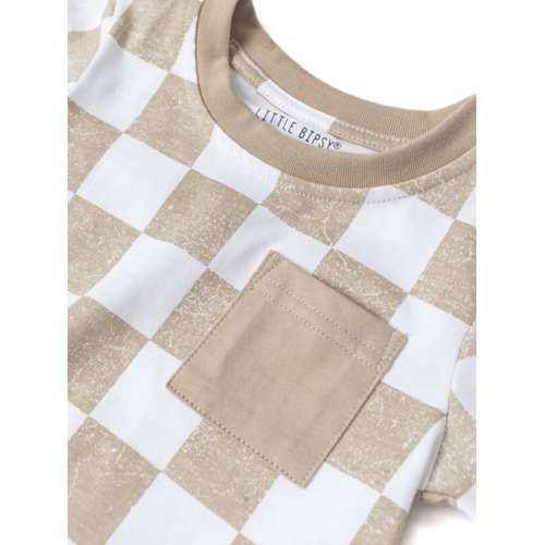 Toddler Little Bipsy Checkered T-Shirt