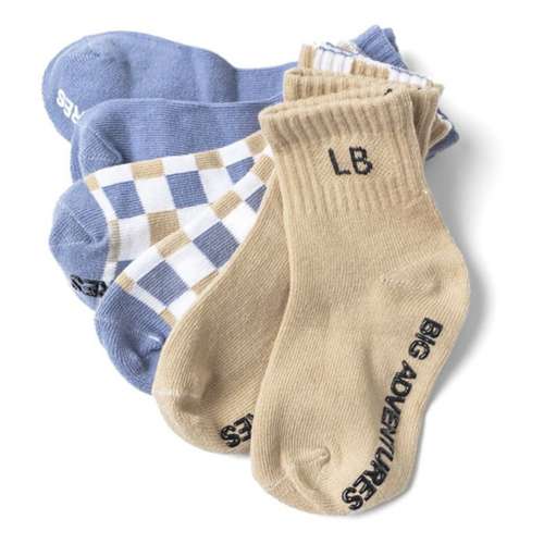 Kids' Little Bipsy Boardwalk Breeze 3 Pack Ankle Socks