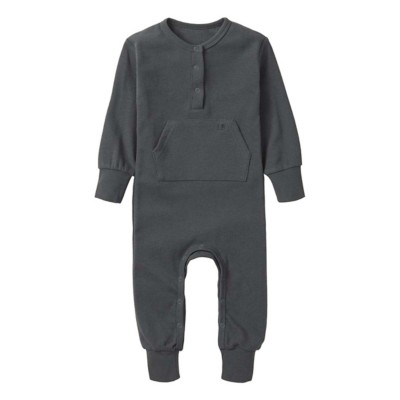 Baby Little Bipsy Waffle Long Sleeve Romper